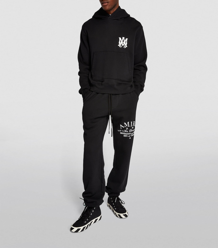 Cotton Logo Print Sweatpants CTT-BLACK Image 2