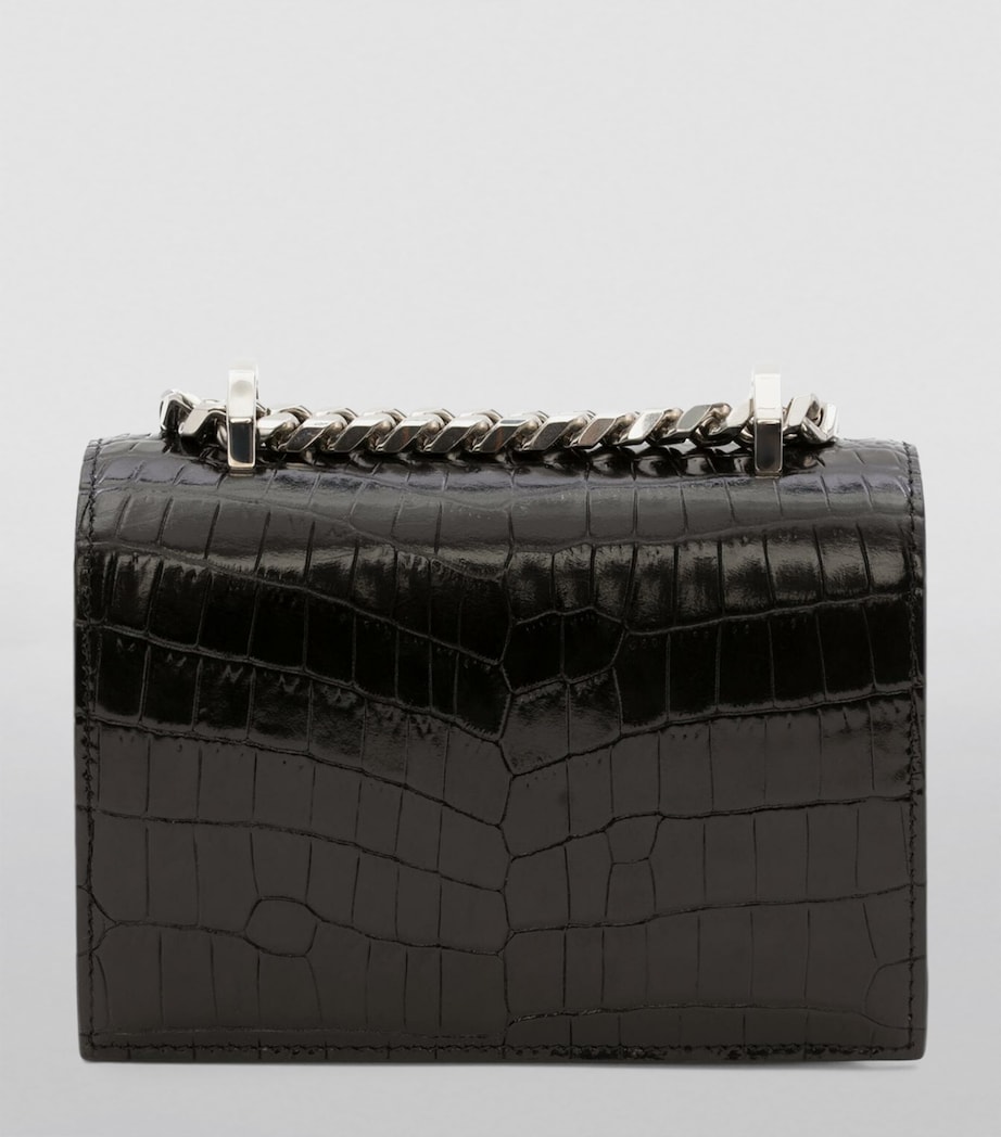Leather Croc-Embossed Satchel 1001 Image 3