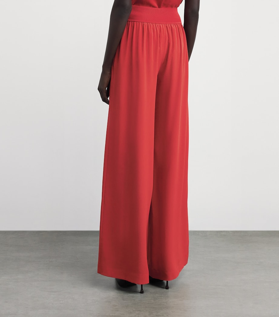 Joseph Womens Crepe de Soie Silk Rihani Trousers Spice Image 4