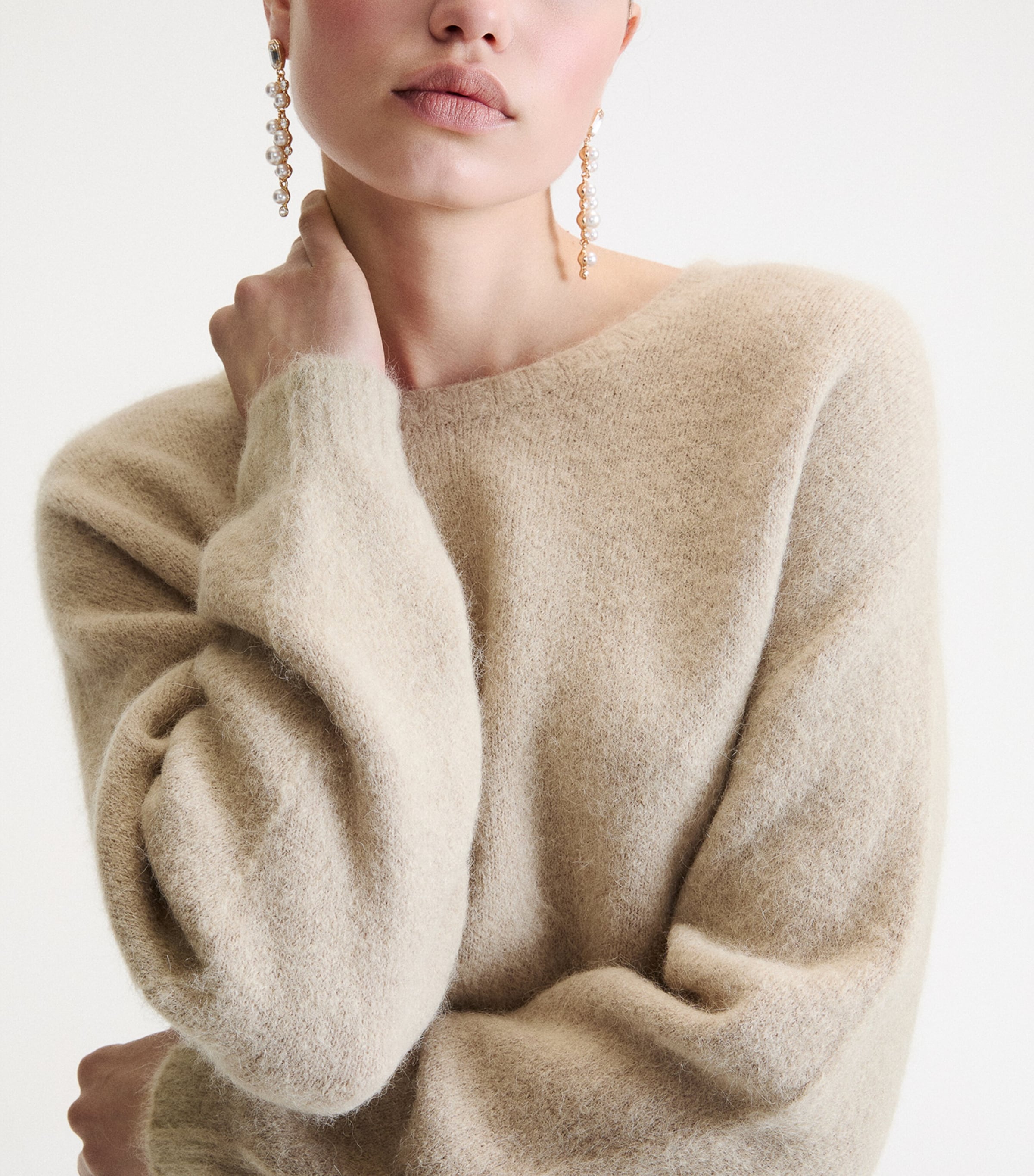 Marella Womens Alpaca-Blend Sweater Oregano Image 5