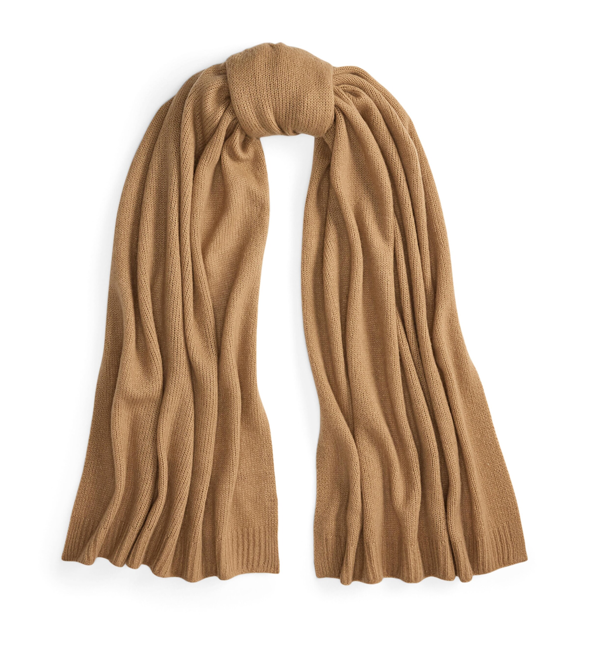 Cashmere-Blend Jersey Scarf CAMEL Image 1