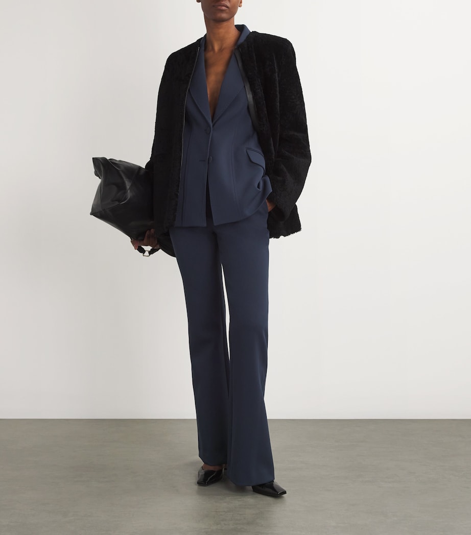 Simkhai Womens Kenna Flared Tailored Trousers Midnight Image 2