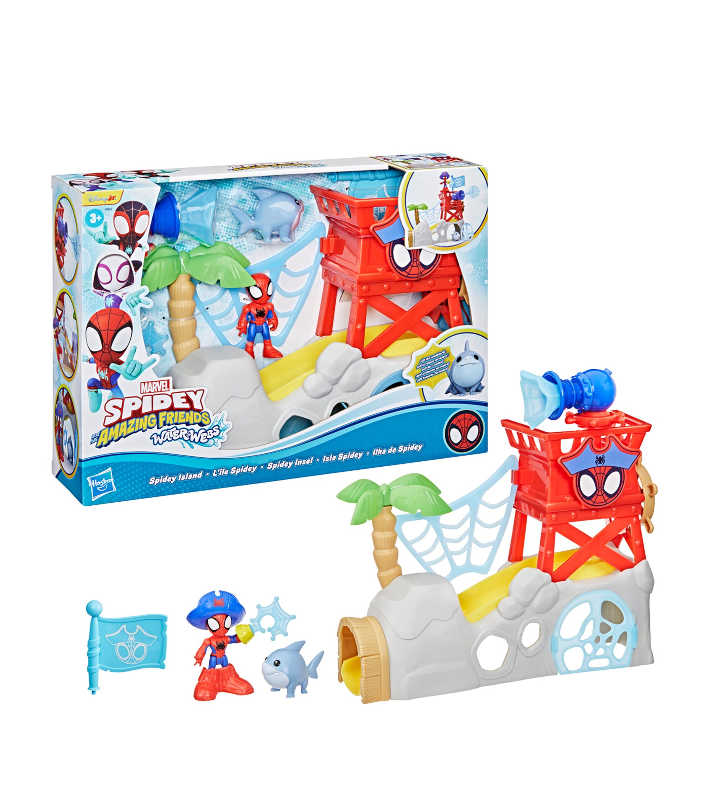 Spider-Man Water-Webs Spidey Island Playset MULTI Image 2