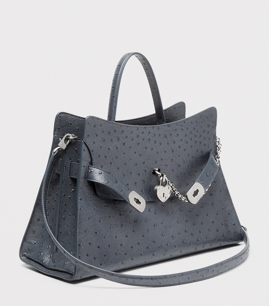 McQueen Calfskin Locke Top-Handle Bag Image 3