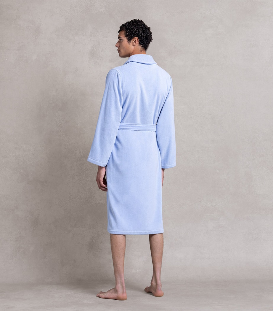 Denim Bear Robe (Large) OFFICE BLUE Image 4