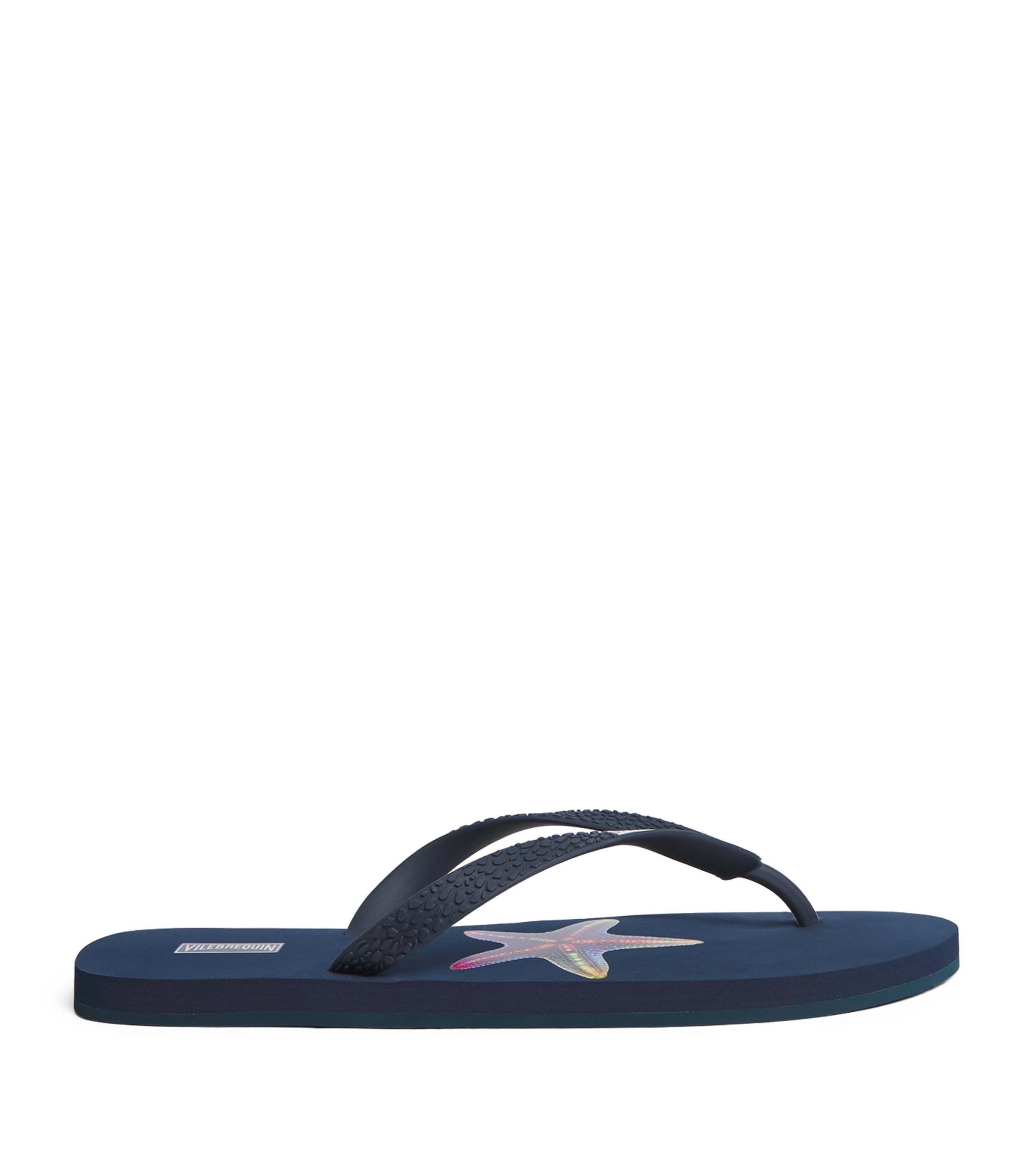 Vilebrequin Vbq Line Flip Flops In Blue
