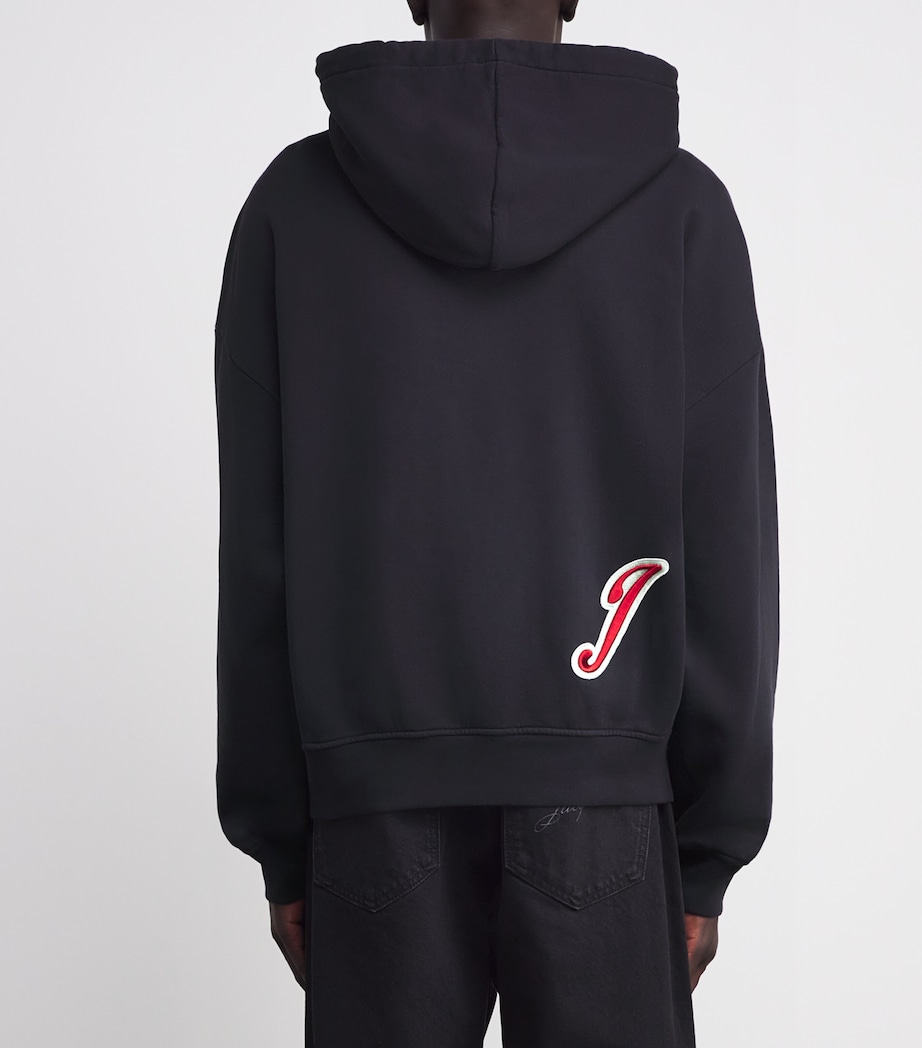 Cotton Logo Hoodie 3GH-VARSITY PAT NAVY Image 4