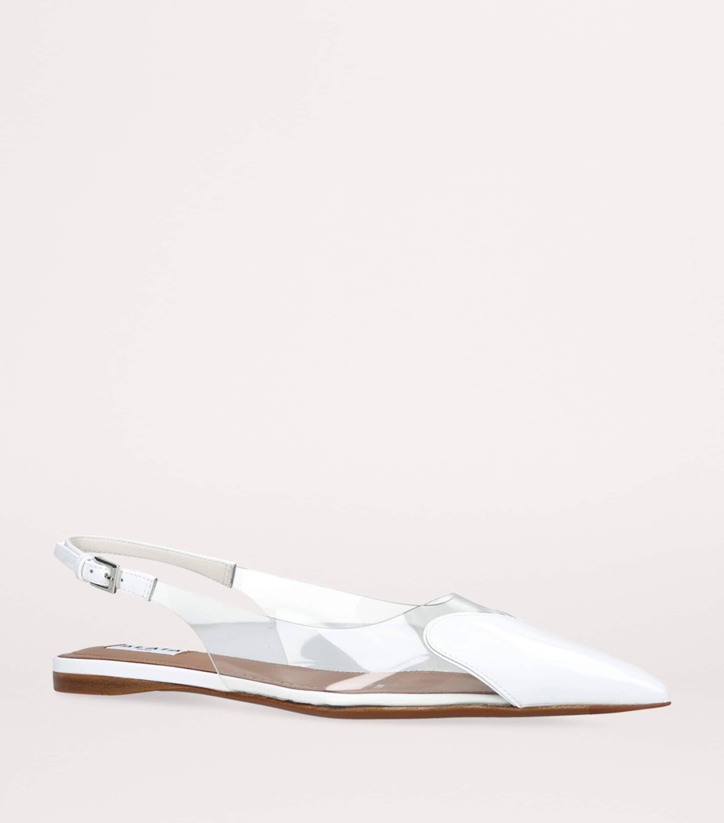 Alaïa Le Coeur Slingback Flats White Image 3