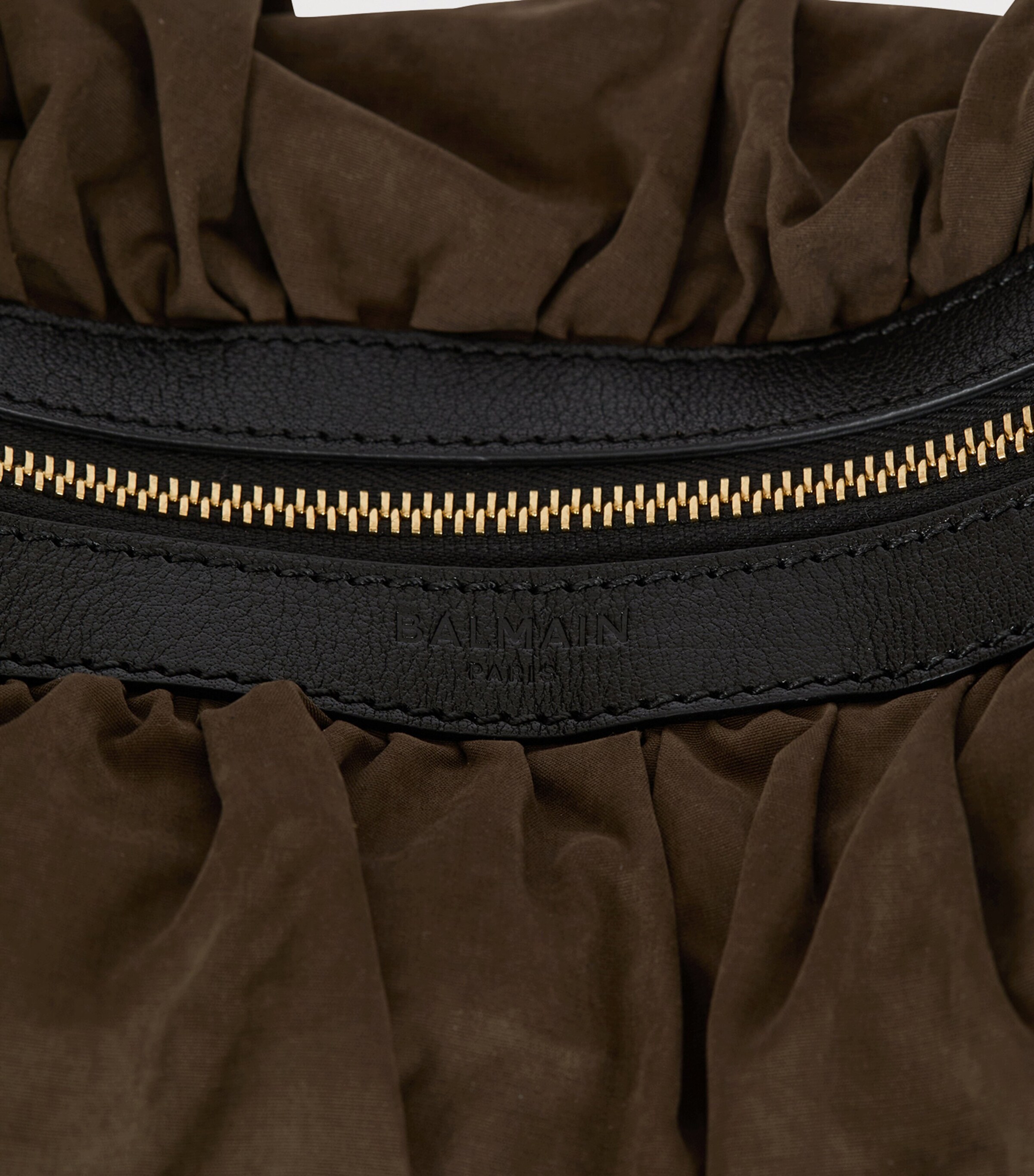 Balmain Eben Hobo Bag Kaki Image 5