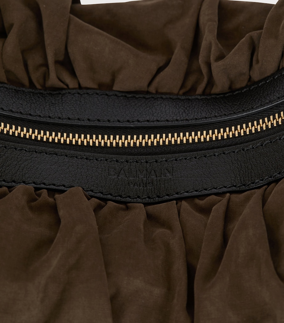 Balmain Eben Hobo Bag Kaki Image 5