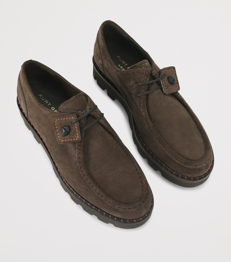 Suede Brompton Derby Shoes BROWN Image 4