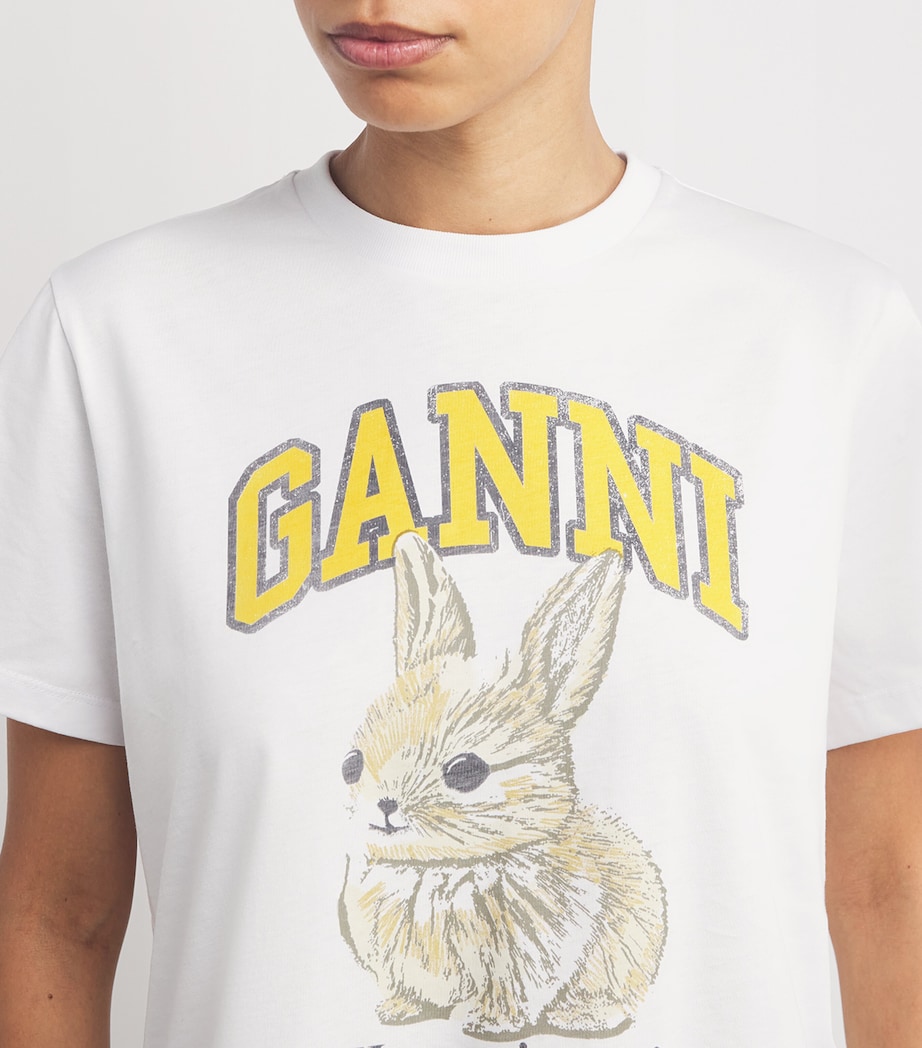 Organic Cotton Bunny T-Shirt 151 BRIGHT WHITE Image 7
