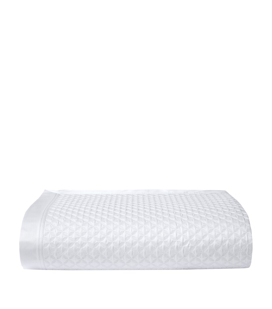 Yves Delorme Couture Cotton Adagio Double Bedspread (250cm x 250cm) Brume Image 1