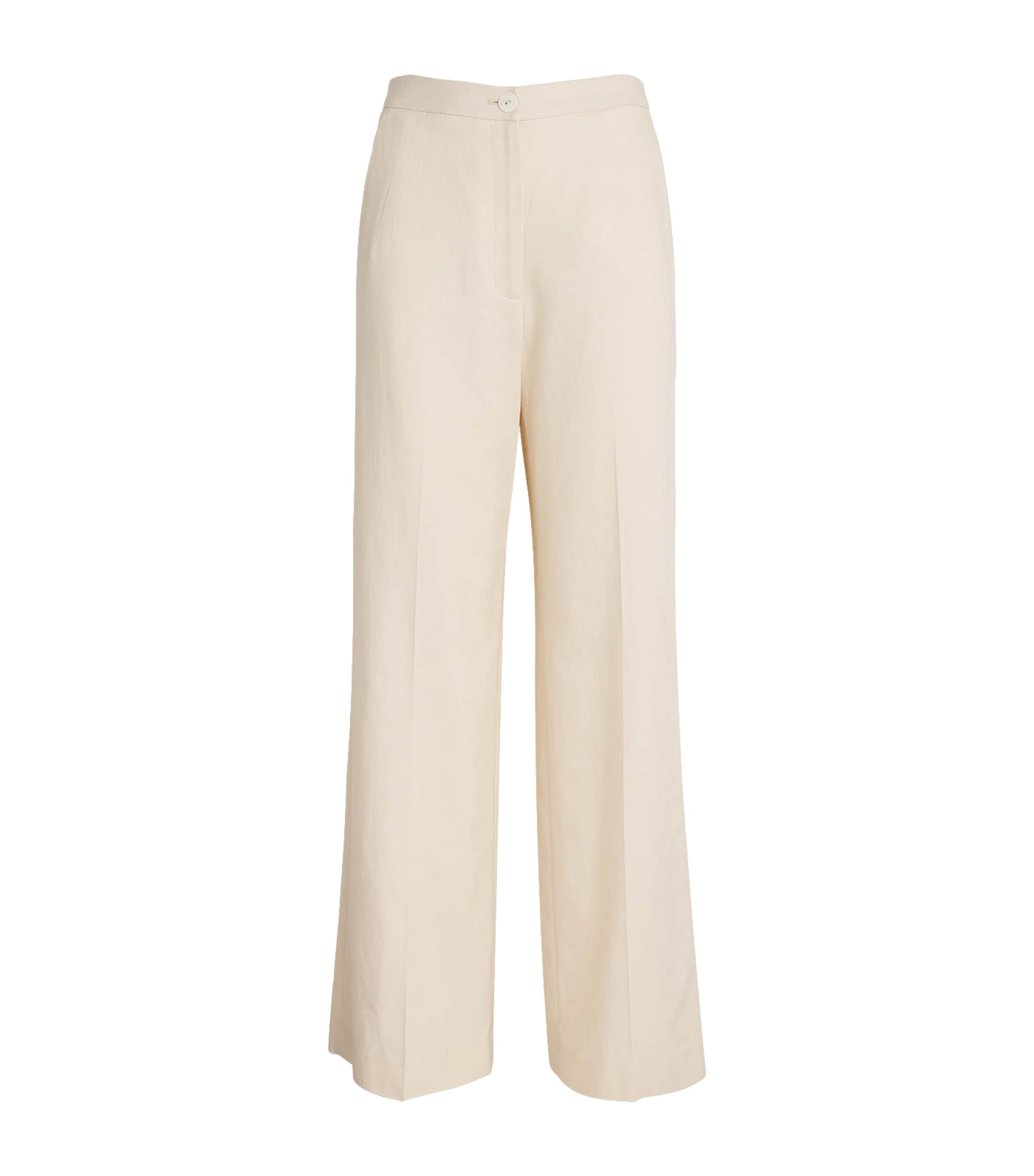 Claudie Pierlot Wide-leg Tailored Trousers In Neutral