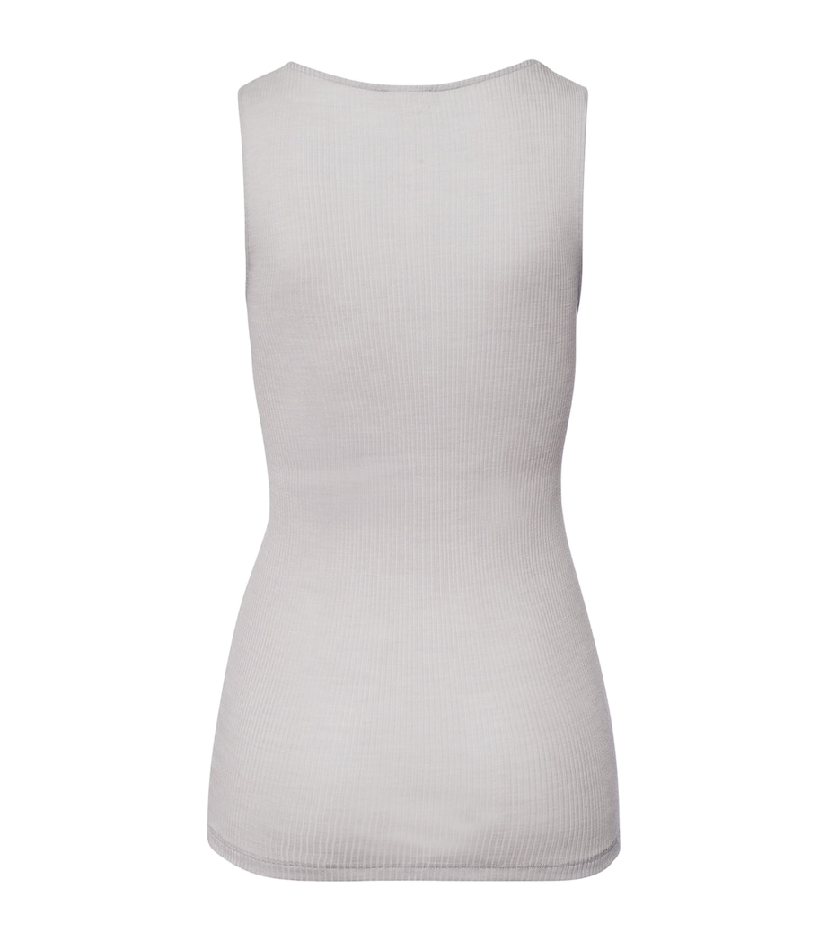Wool-Silk Celeste Tank Top SILVER VAPOR Image 2