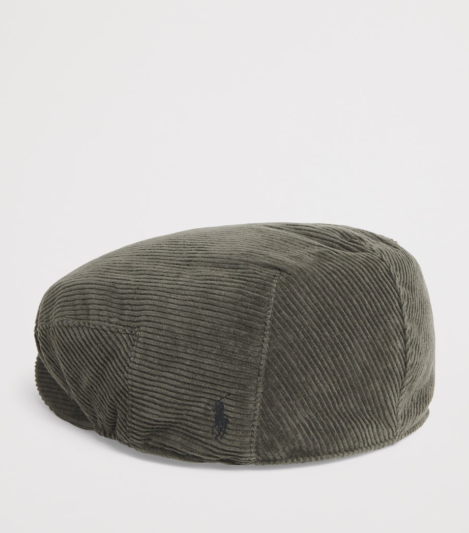 Corduroy Flat Cap GREEN Image 3