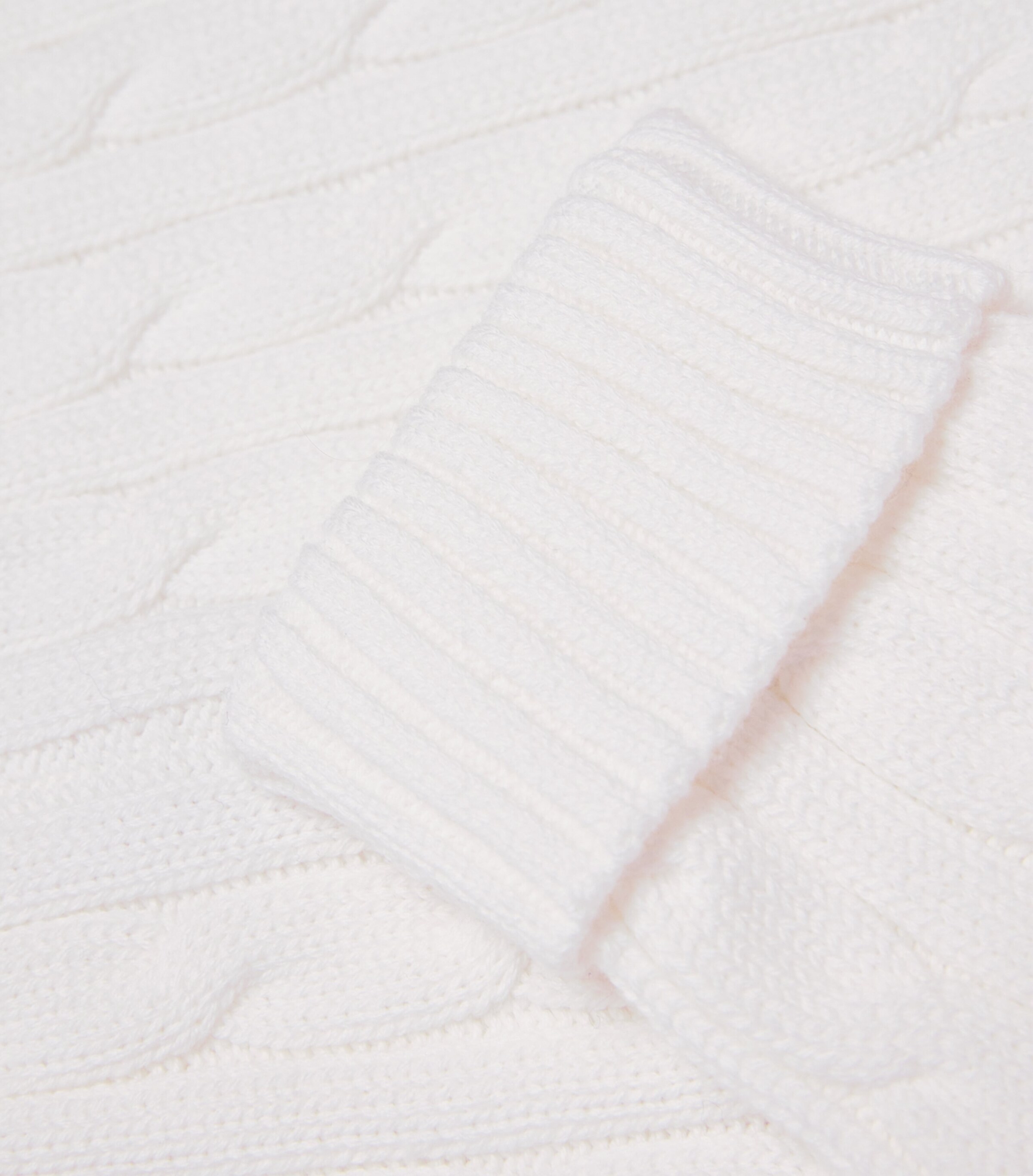 Ralph Lauren Kids Cotton Cable-Knit Cardigan and Leggings Set (3-24 Months) White Image 4