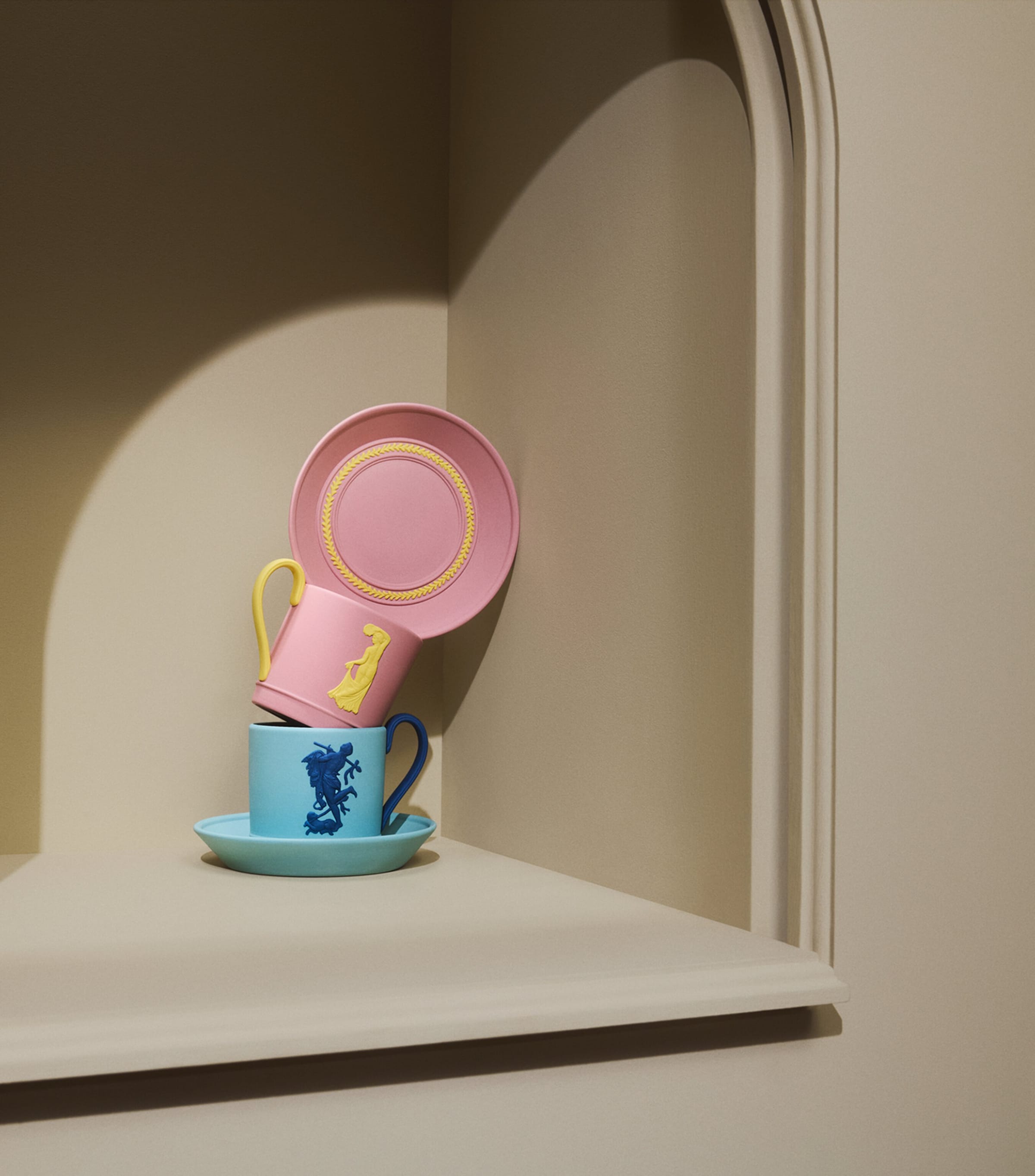 Jasper Bacchus Teacup and Saucer TURQ Image 2