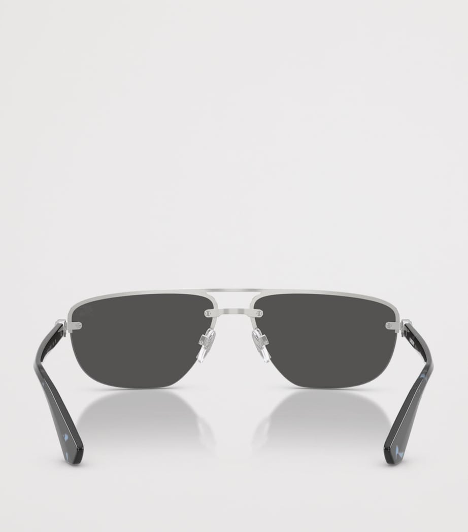 Burberry Metal Irregular Sunglasses Image 4