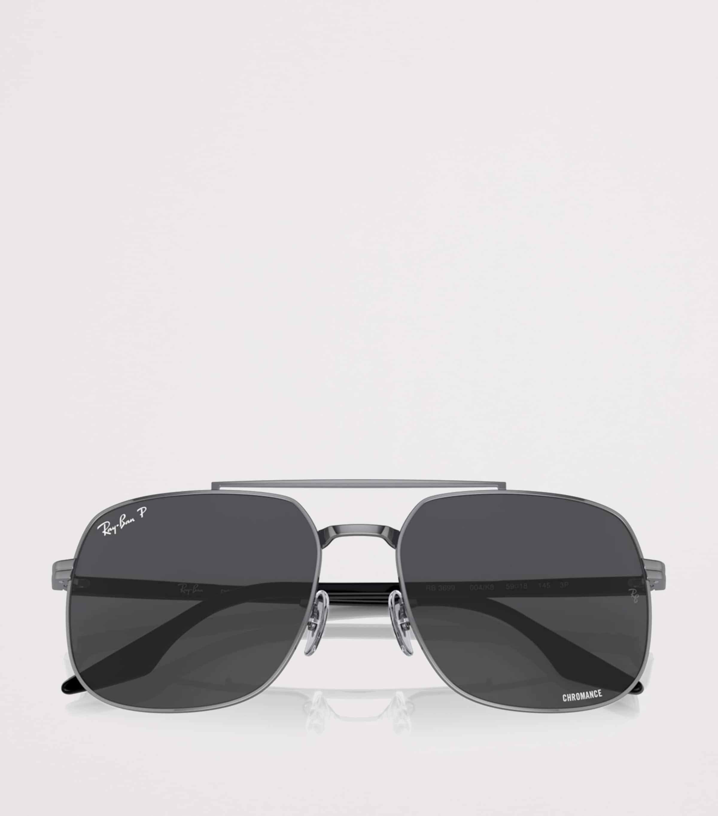 Ray-Ban Polarized+ Lenses Square Sunglasses Grey Image 5
