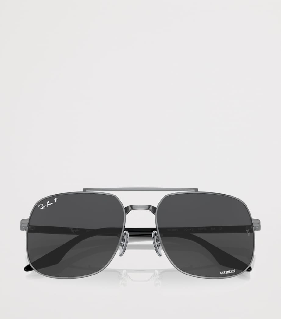 Ray-Ban Polarized+ Lenses Square Sunglasses Grey Image 5