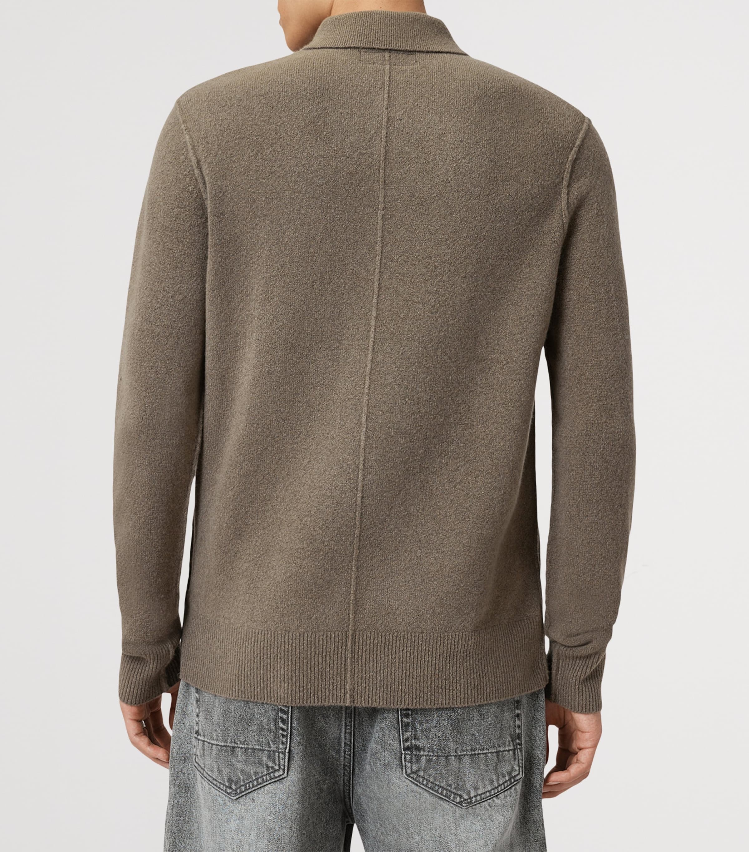 Statten Polo Sweater DUSKY GREEN Image 7