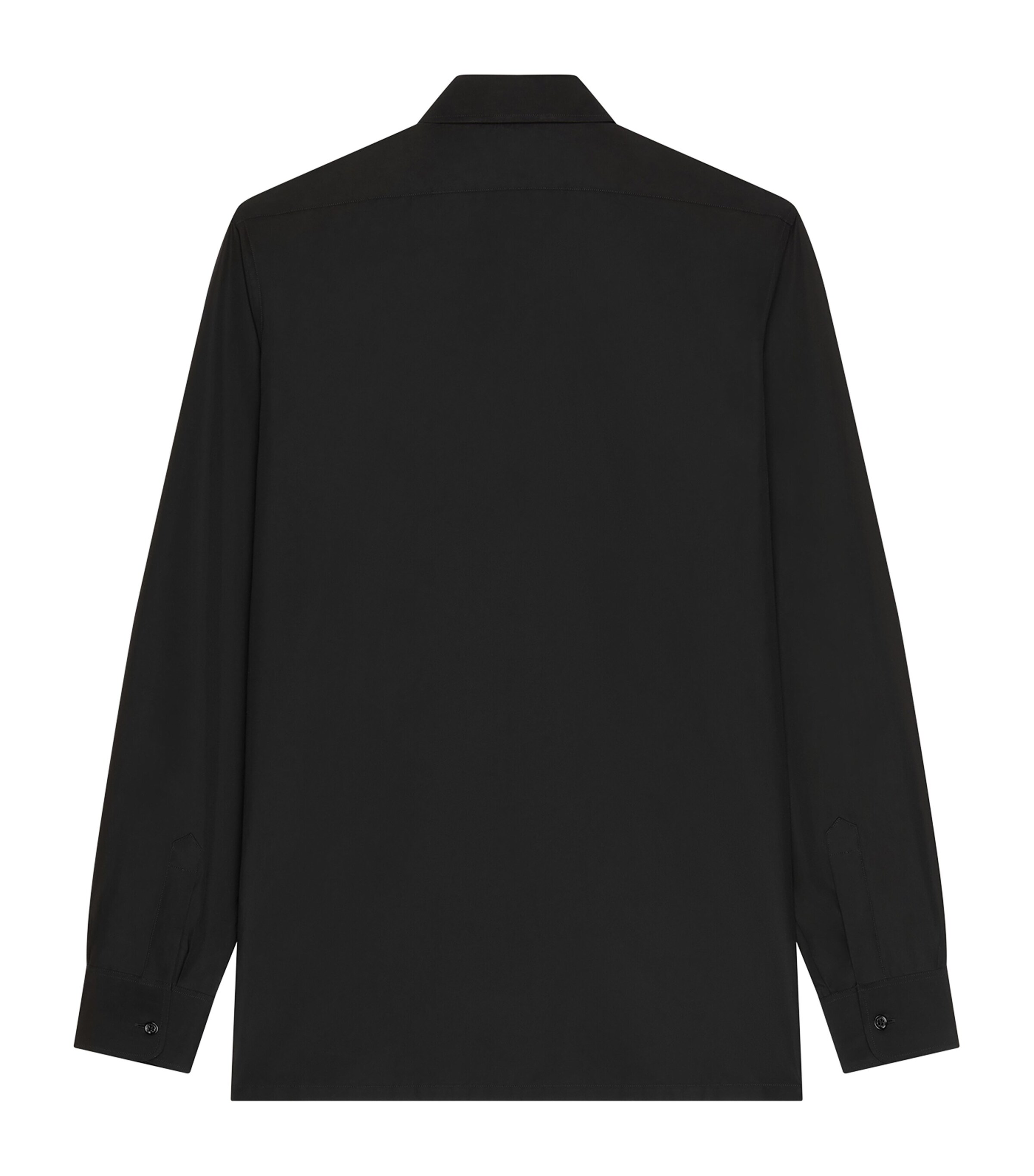 Givenchy Mens Cotton Logo Embroidery Shirt Black Image 2