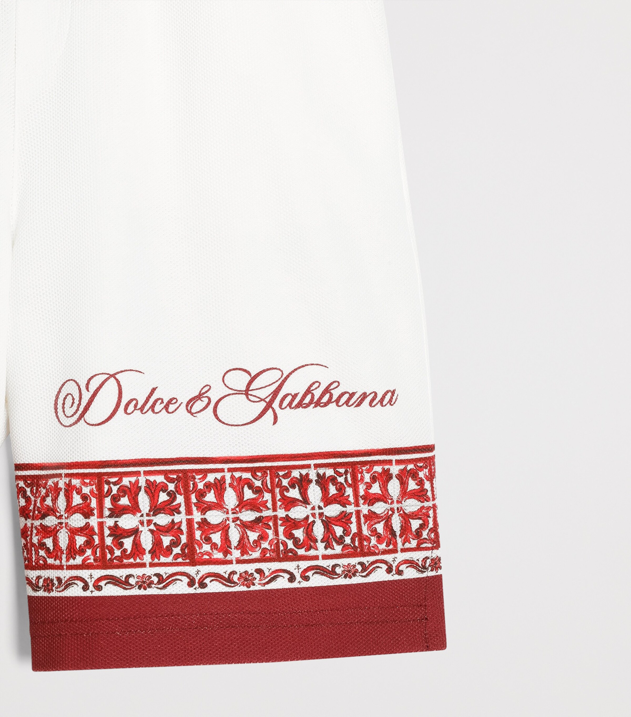 Dolce&Gabbana Kids Cotton Printed Bermuda Shorts (8-14 Years) Maiolica Ru Image 3