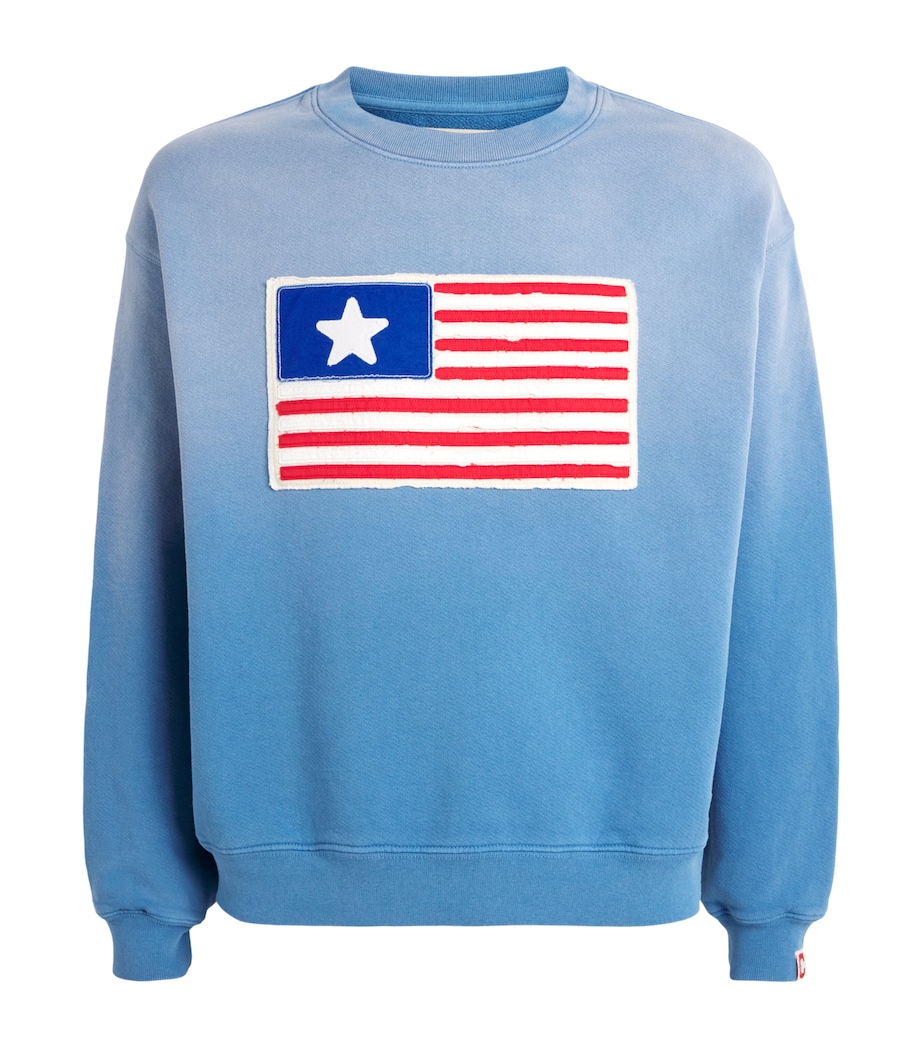 Cherry Los Angeles Mens One-Star Flag Sweatshirt Steel Blue Image 1