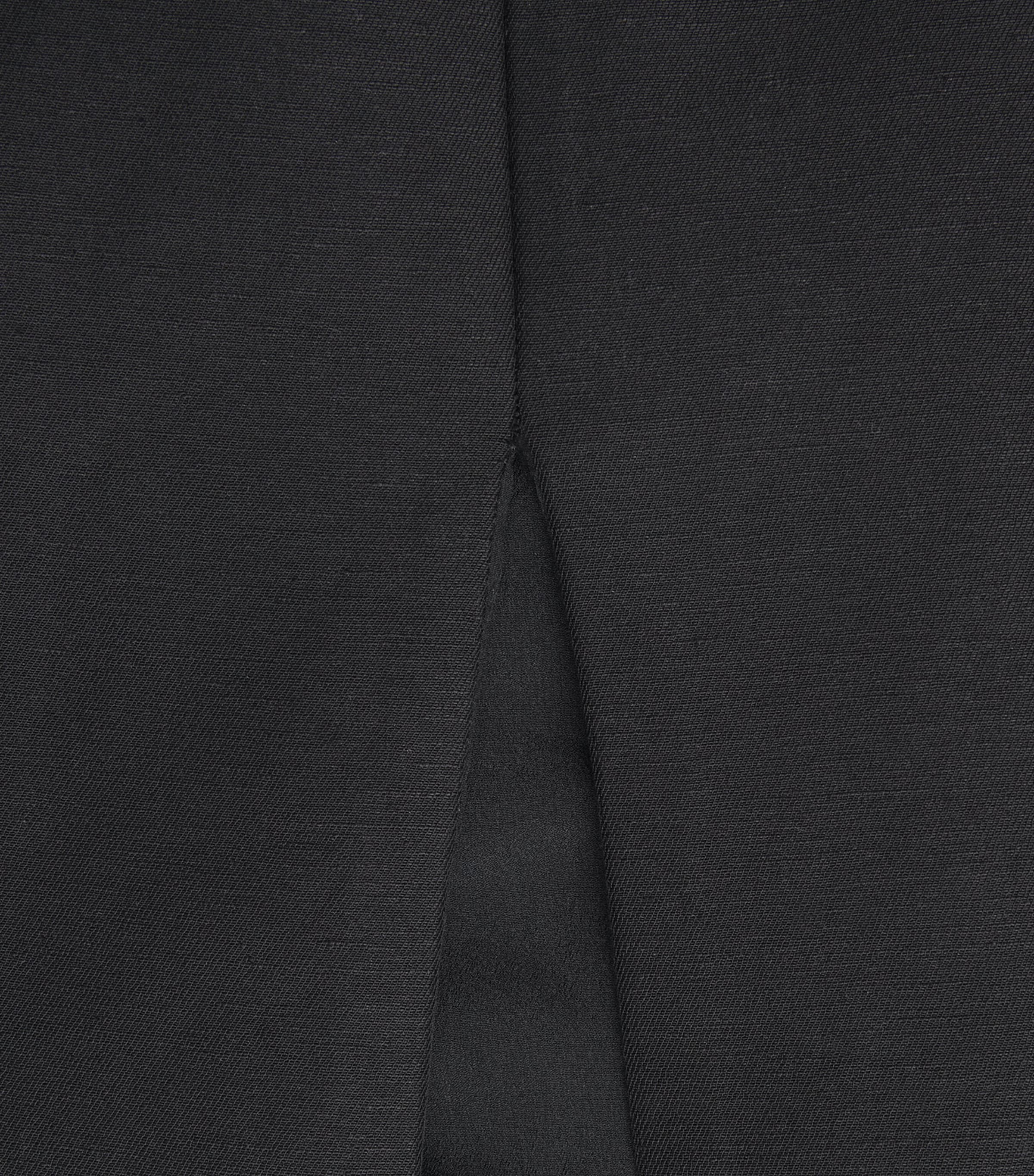 Jacquemus Womens Linen-Blend Tablier Midi Dress Black Image 6