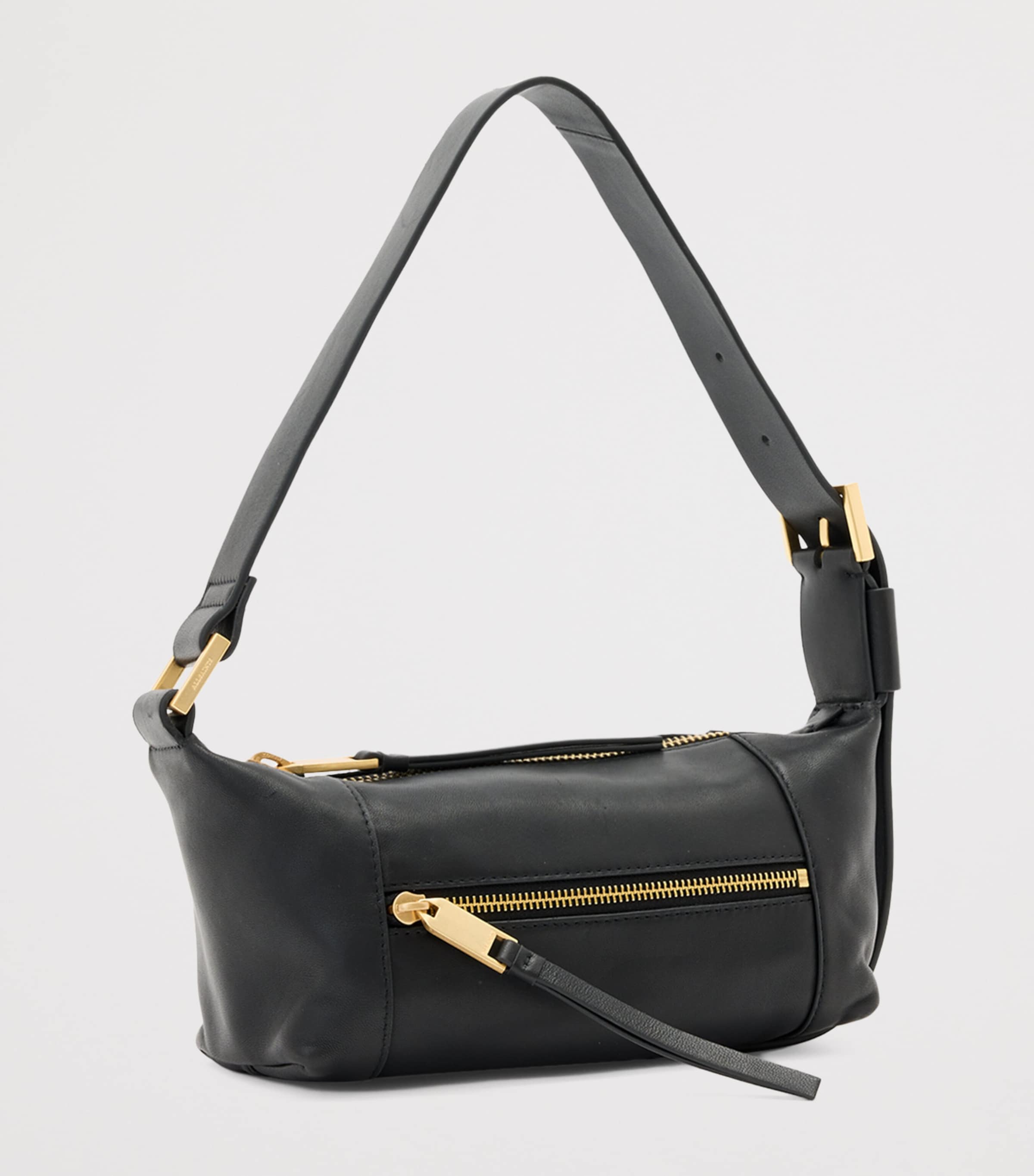 Mini Leather Vega Shoulder Bag BLACK Image 2