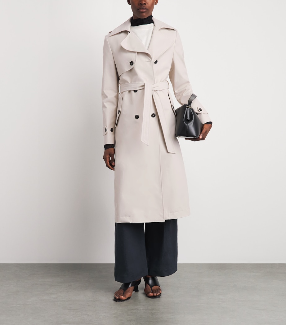 Eleventy Womens Water-Resistant Trench Coat Sabbia Image 2