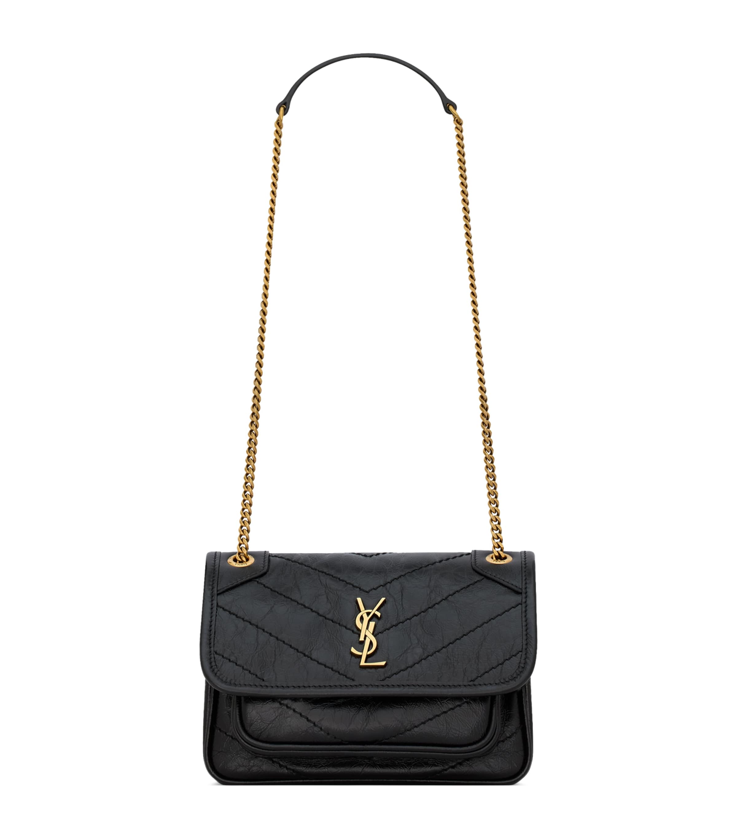 Saint Laurent Mini Niki Shoulder Bag In Black