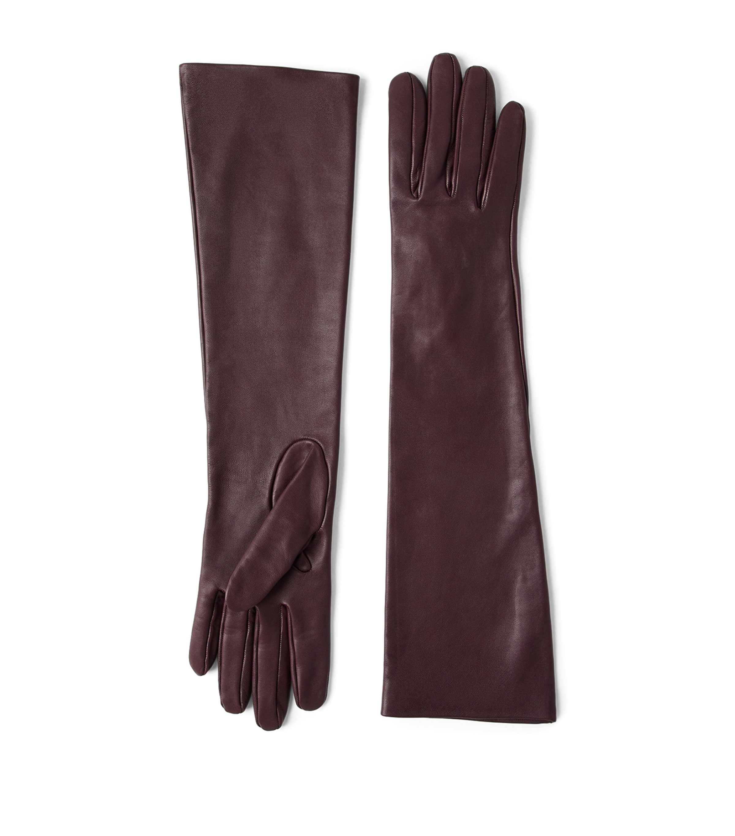Brunello Cucinelli Leather Gloves In Red