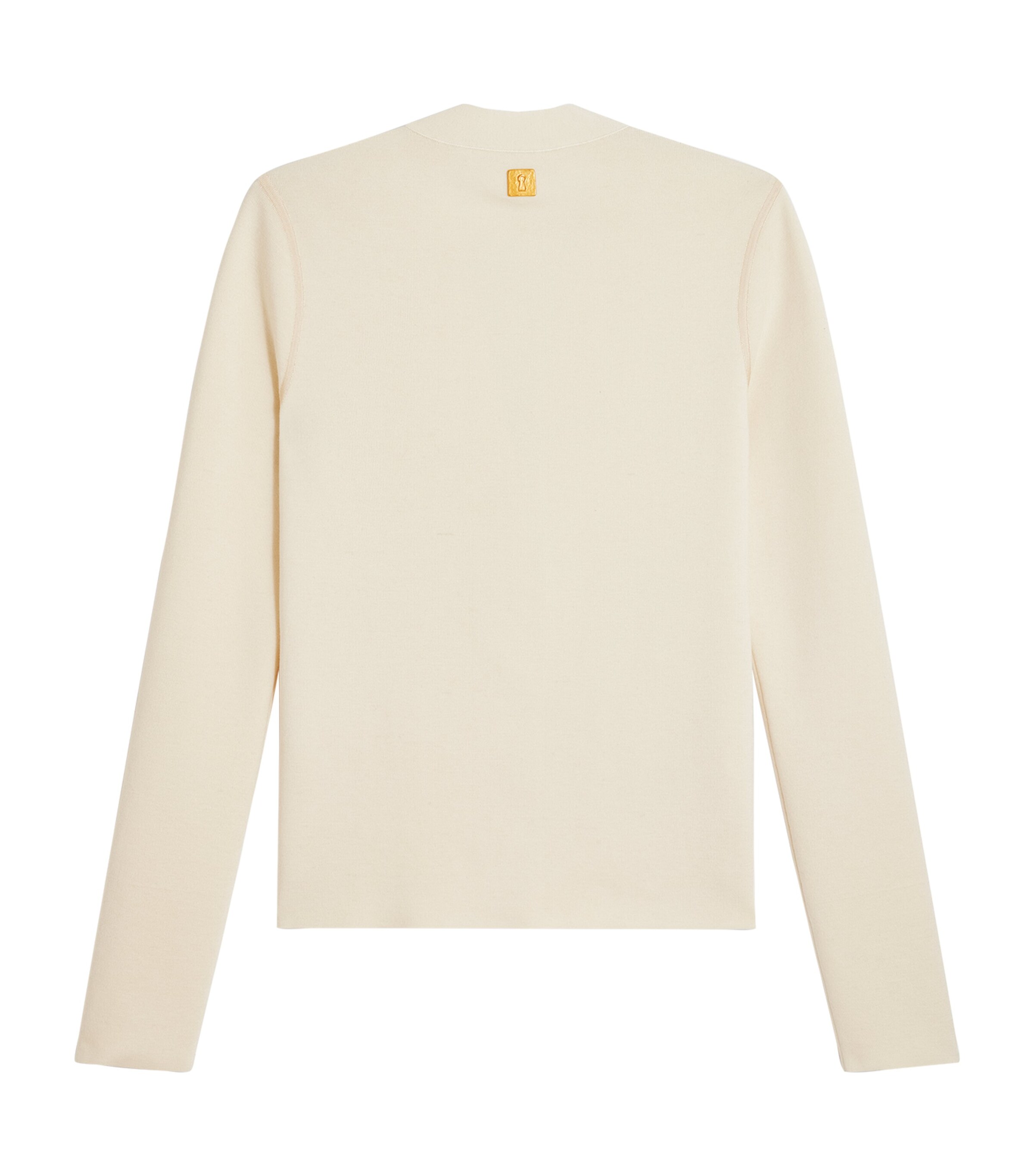 Wool-Blend Anatomy Cardigan 107WHITE Image 2