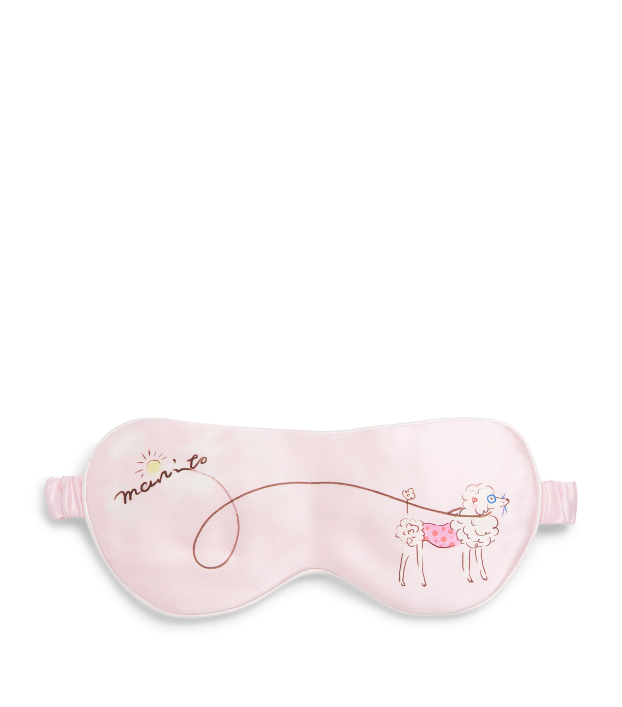 MANITO Pink Mulberry Silk Puppy Sleep Mask | Harrods SG