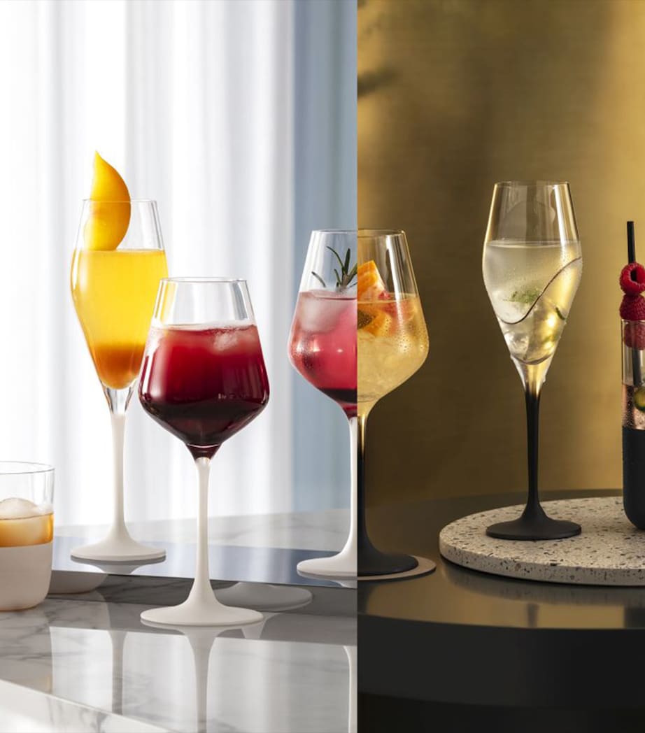 Set of 4 Manufacture Rock White Wine Glasses (410ml) WHITE Image 5