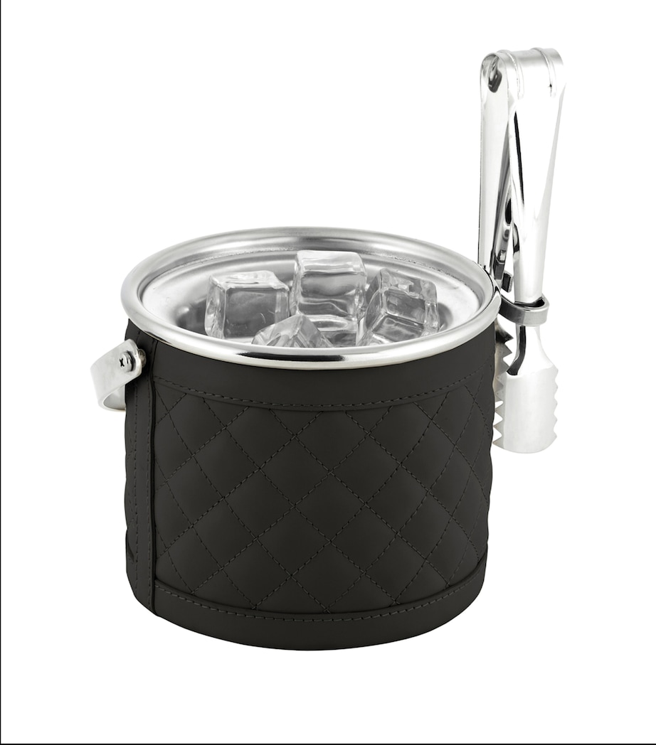 Leather Menfi Ice Bucket BLACK Image 2
