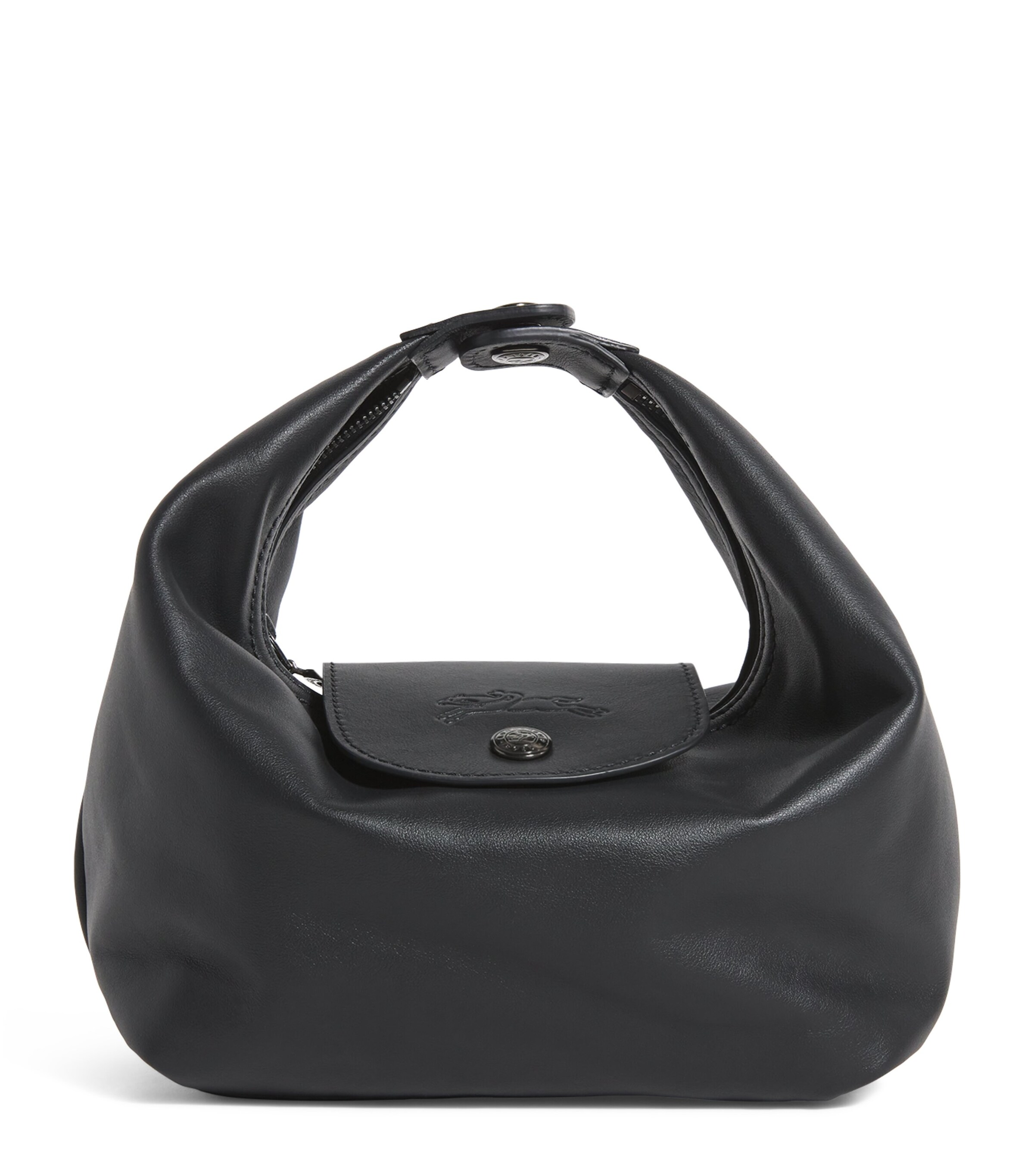 Longchamp Extra-Small Leather Le Pliage Xtra Top-Handle Bag Black Image 1