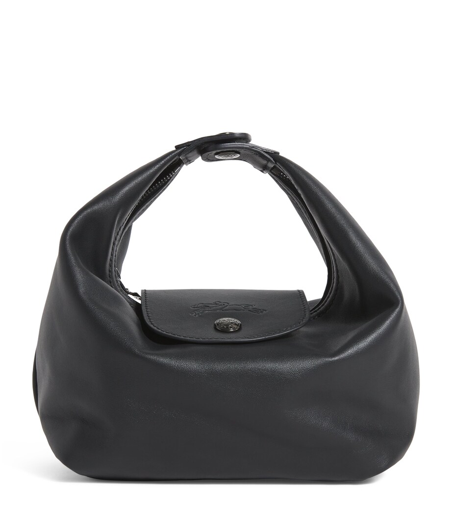 Longchamp Extra-Small Leather Le Pliage Xtra Top-Handle Bag Black Image 1