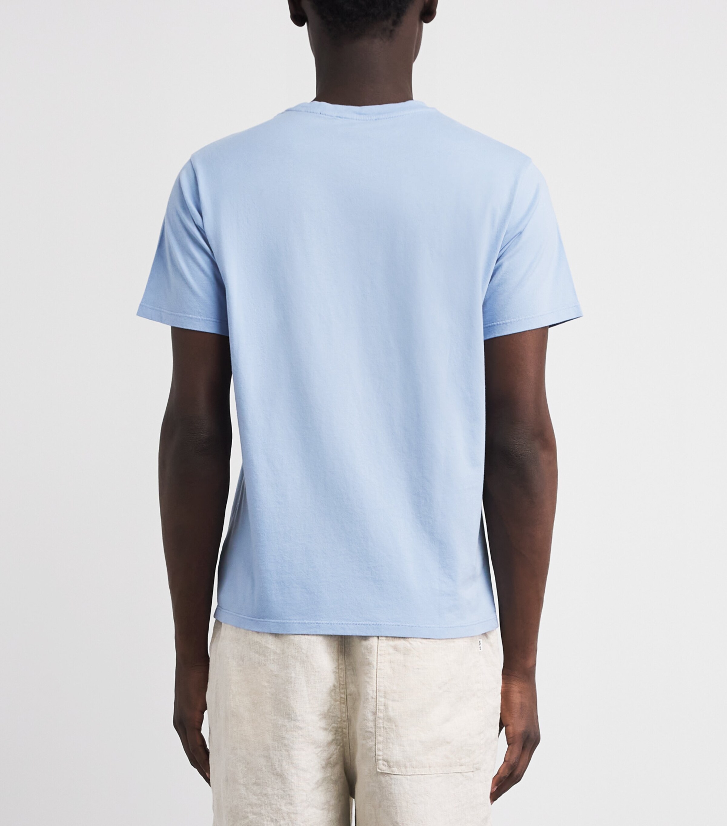 Vilebrequin Mens Organic Cotton Embroidered T-Shirt Cloudy Image 5