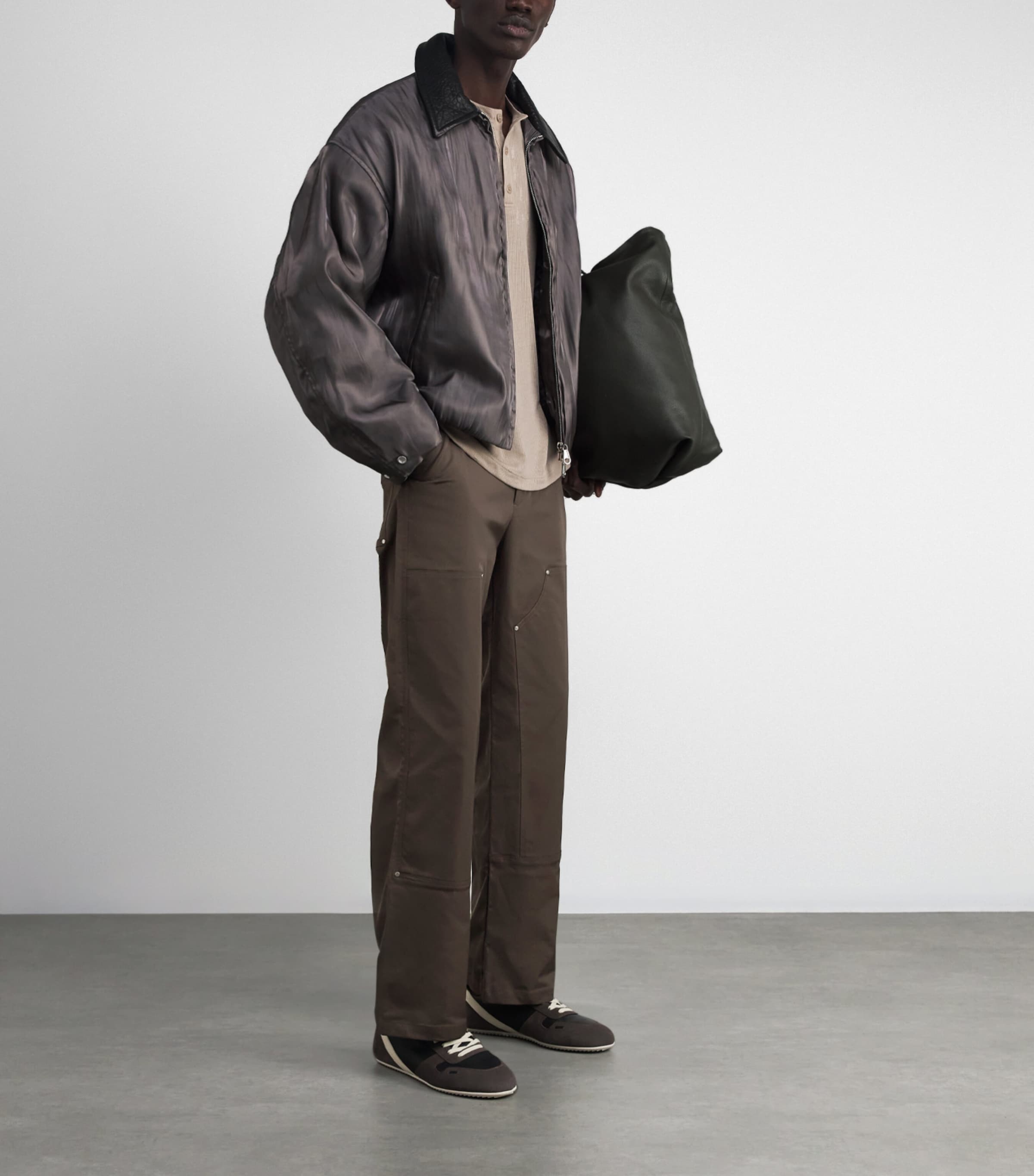 Gabardine Carpenter Trousers BROWN 300 Image 2