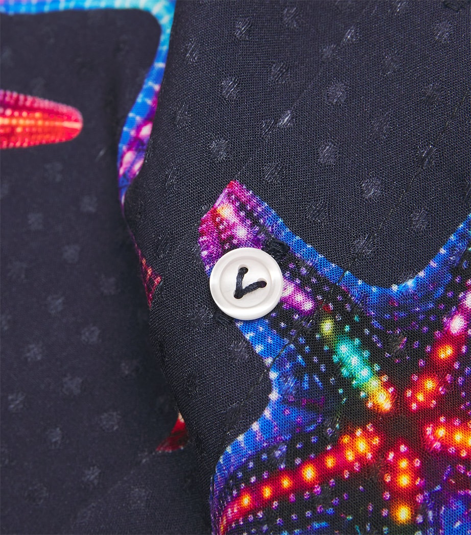 Cotton Starfish Print Shirt (2-14 Years) 390 BLEU MARINE Image 3