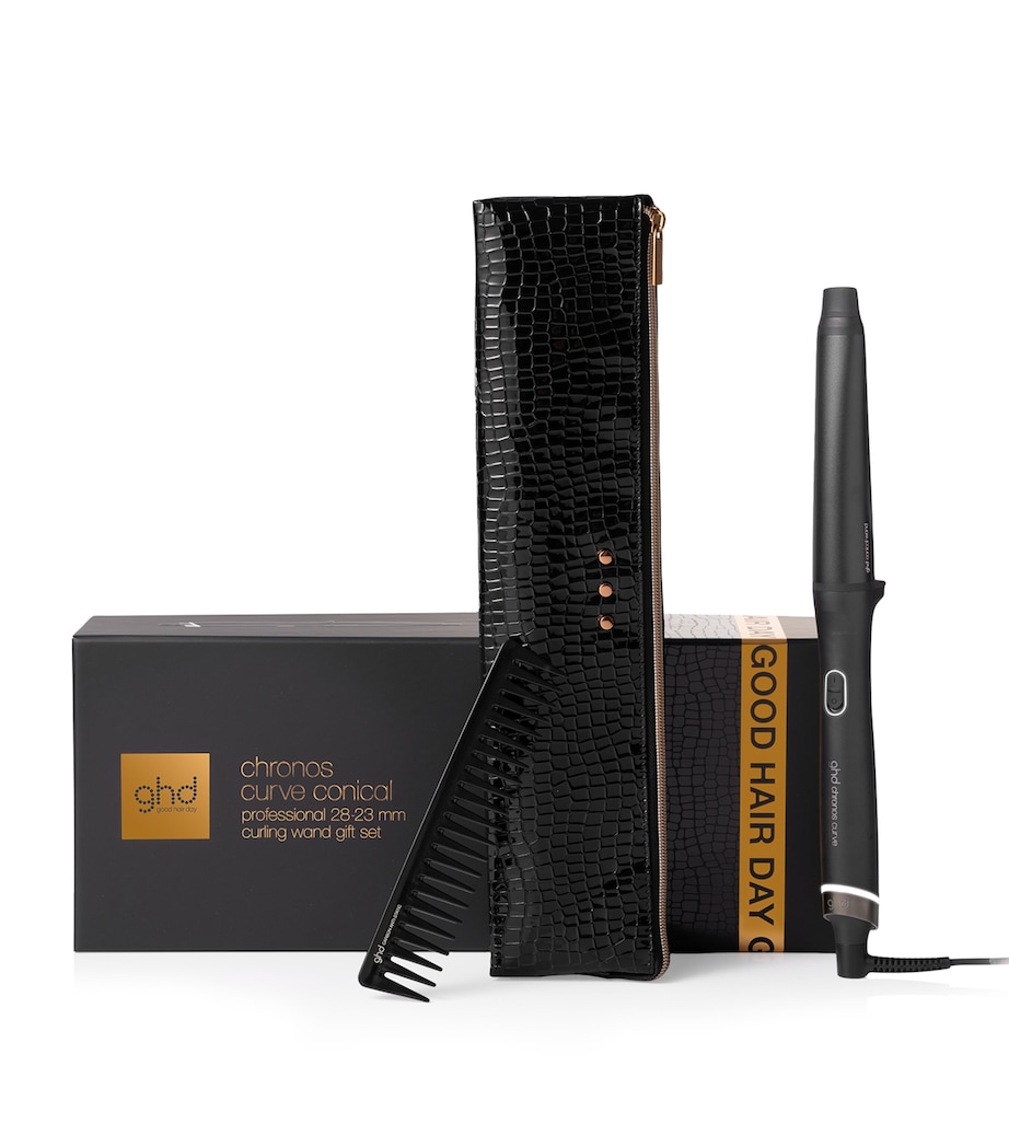 Chronos Curve Conical Curling Wand Gift Set NO COLOUR Image 1