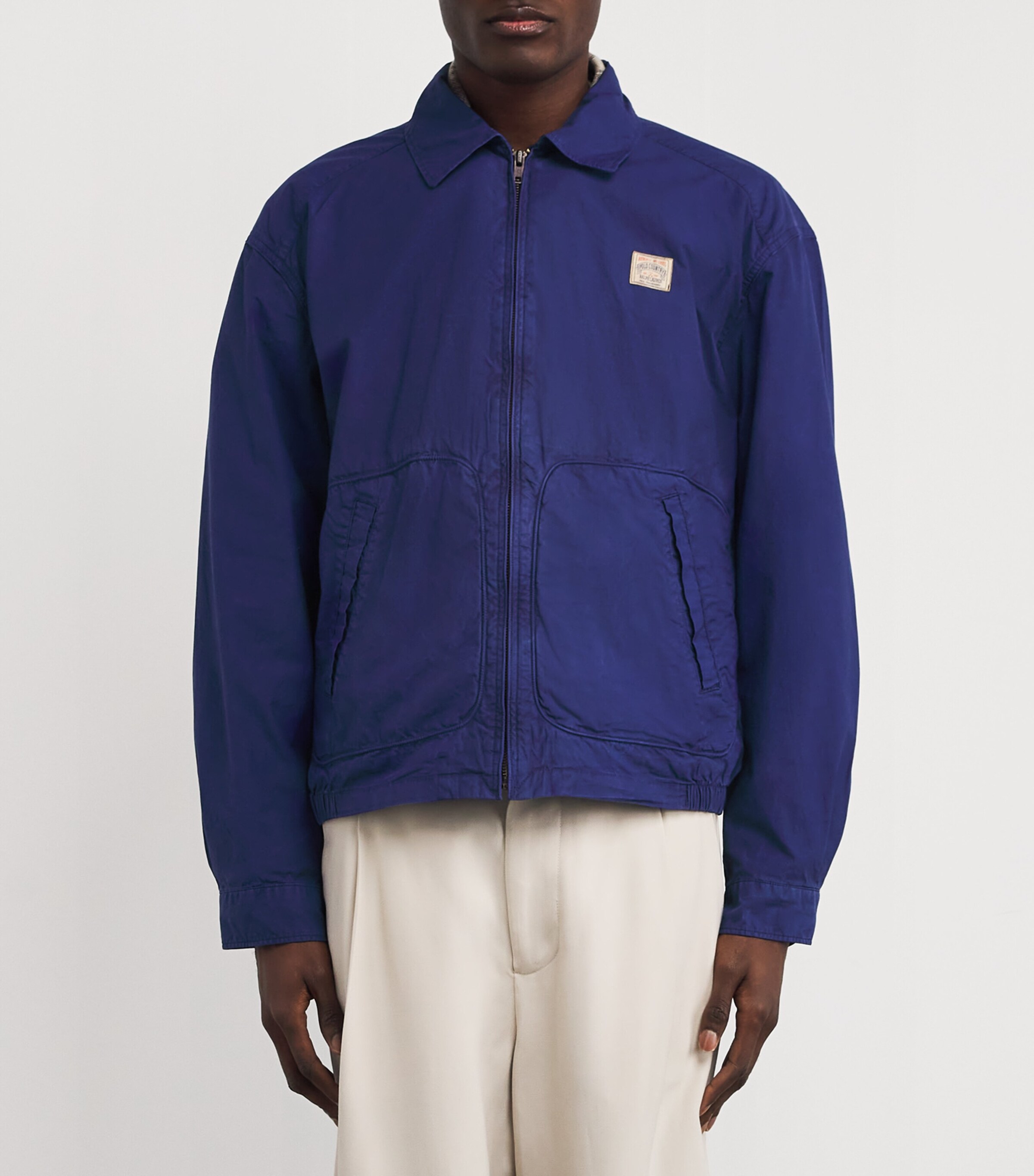 Cotton Twill Lightweight Jacket NAVY Image 3