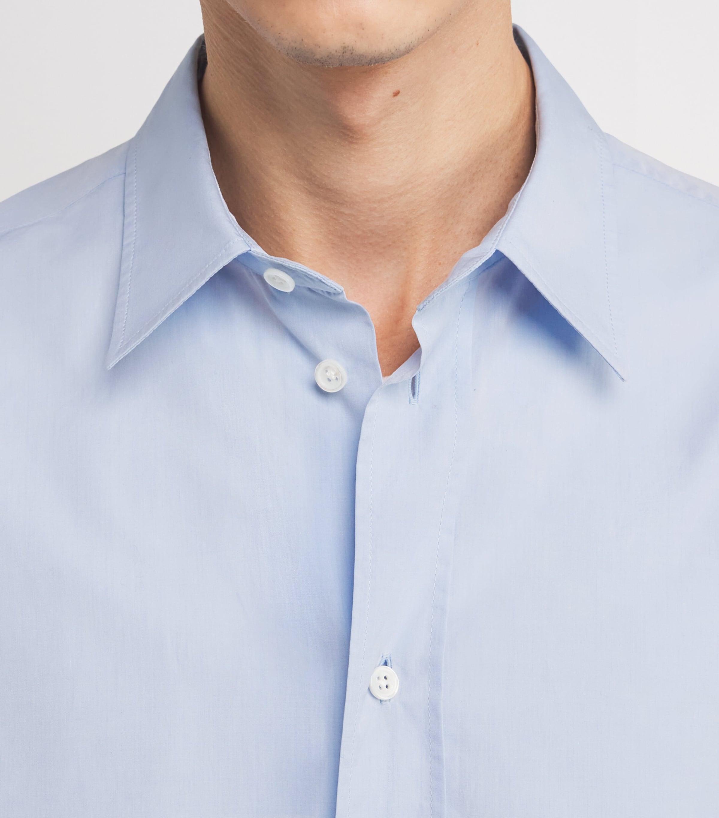 Granada Cotton Shirt LIGHT SKY BLUE Image 5