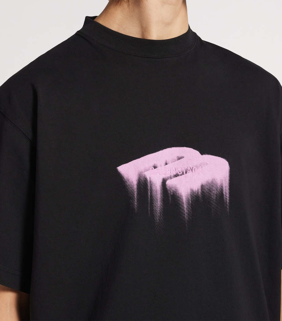 Balenciaga Mens Wet Brush Oversized T-Shirt Image 6