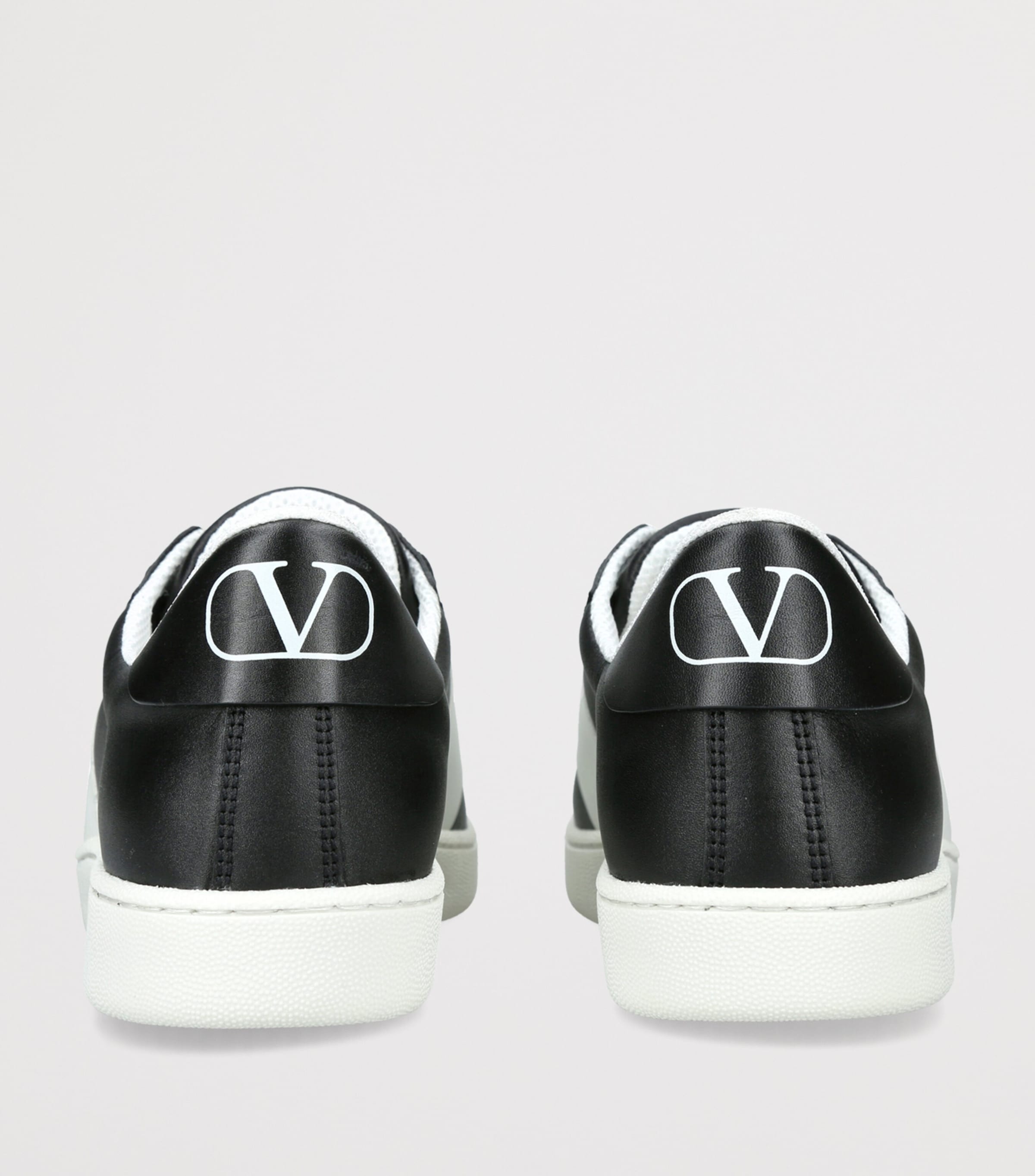 Valentino Garavani Leather Open Royco Sneakers Blk/white Image 2