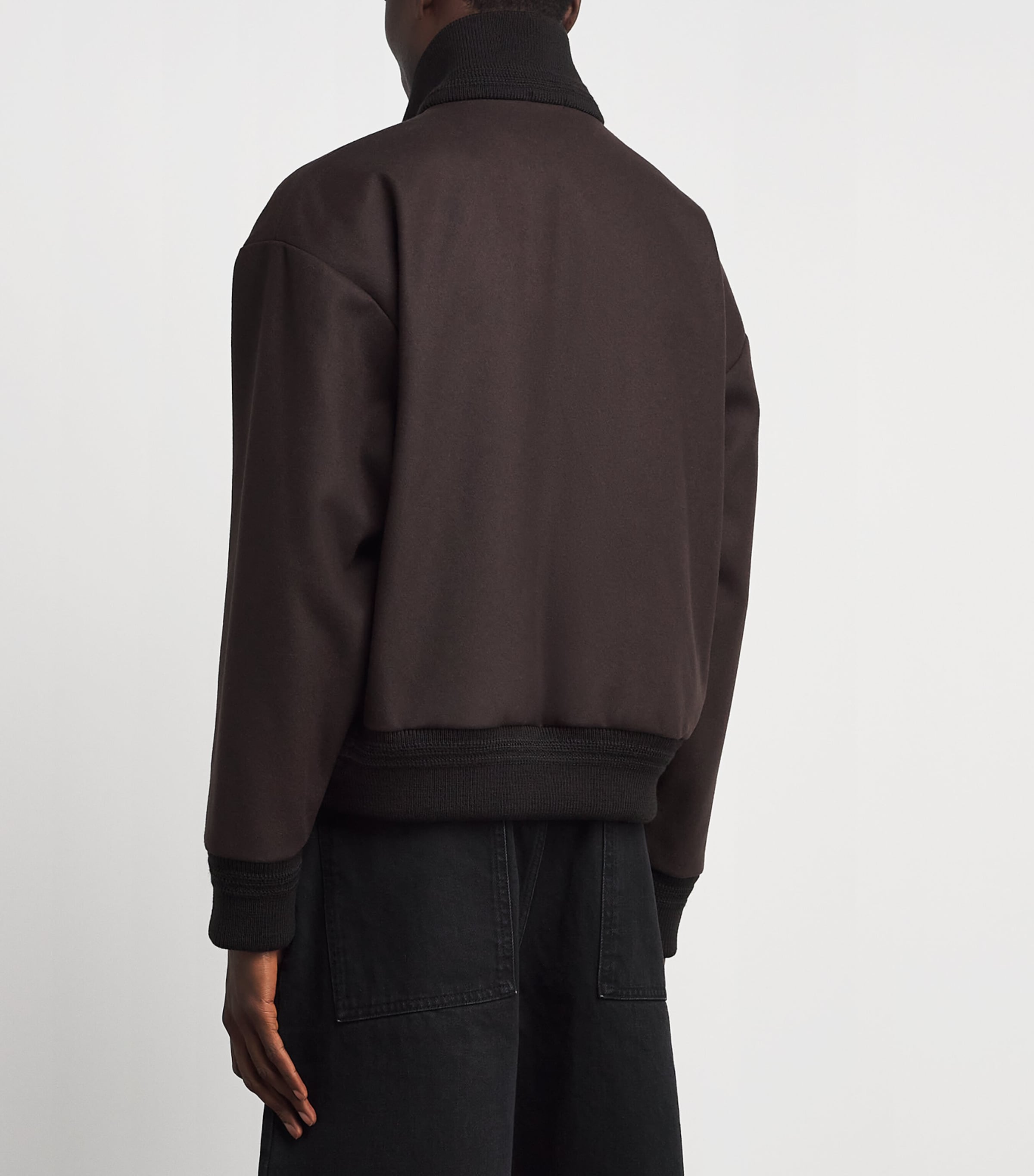 Barena Mens Wool-Blend Bomber Jacket Bruno Image 5