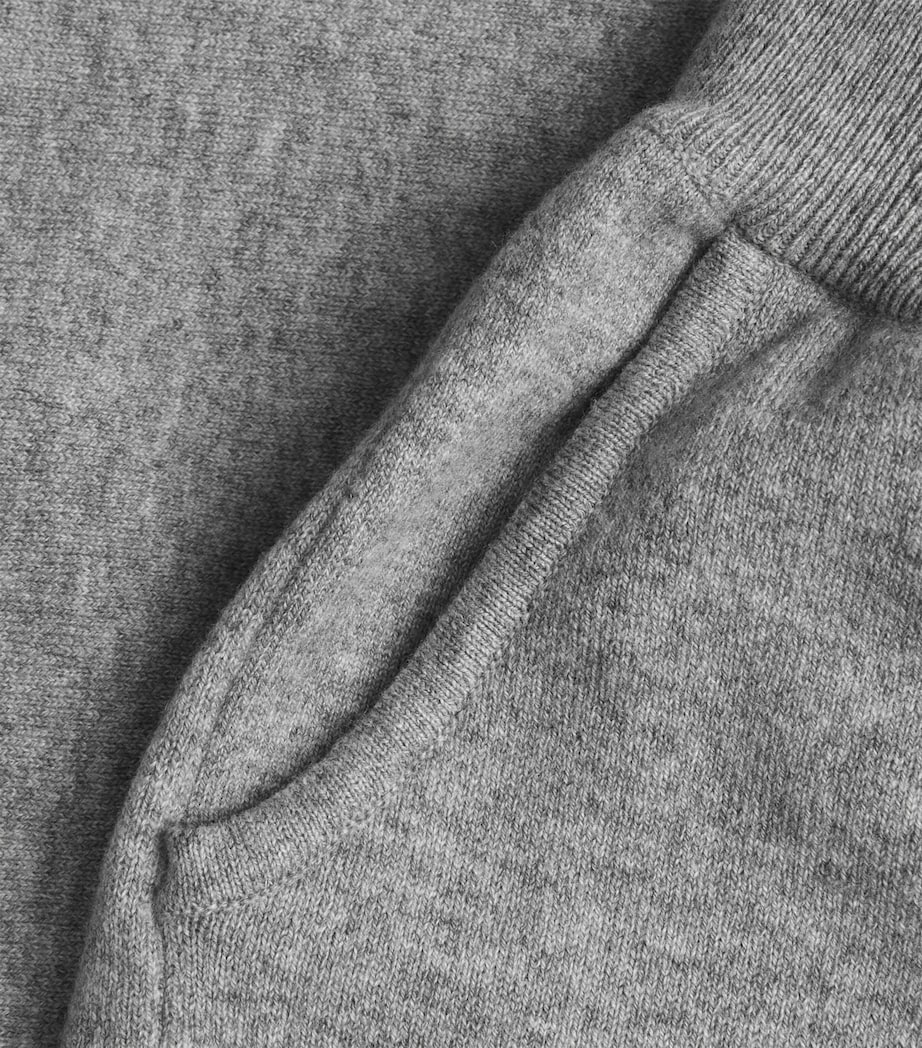 Johnstons Of Elgin Womens Cashmere-Blend Coll Trousers Light Grey Image 6